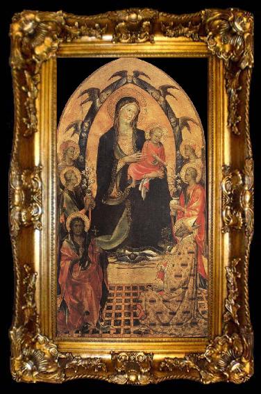 framed  Gherardo Starnina The Madonna and the Nino with San Juan the Baptist, San Nicolas and four angeles, ta009-2